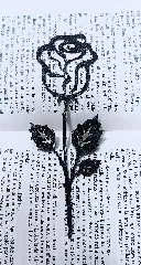 A Rose Bookmark