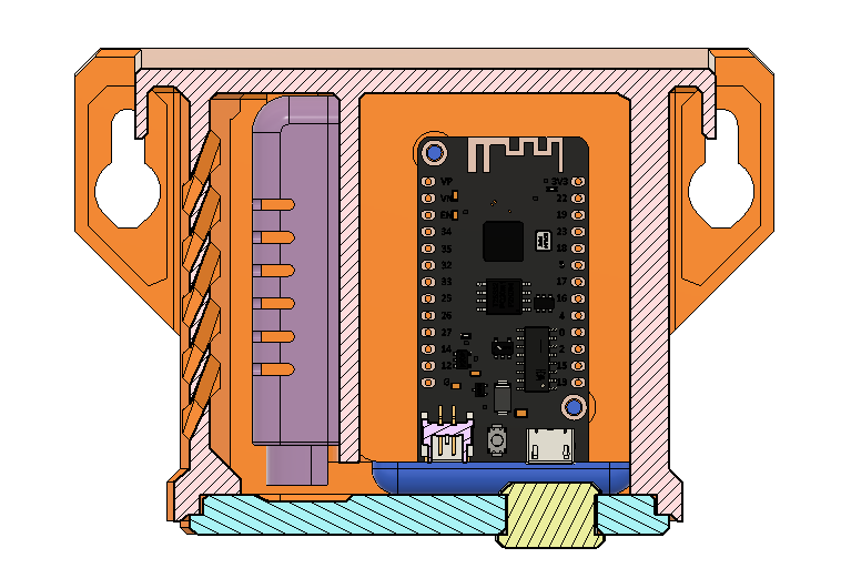 Sensor Enclosure (ESP32 + battery + temperature and humidity sensor)