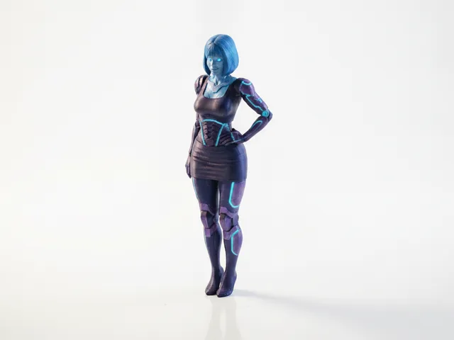 Bionic Girl Figurine Female Figure 3D Printable