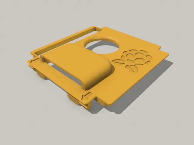 Raspberry Pi 5B - Active Cooler case mod for original case