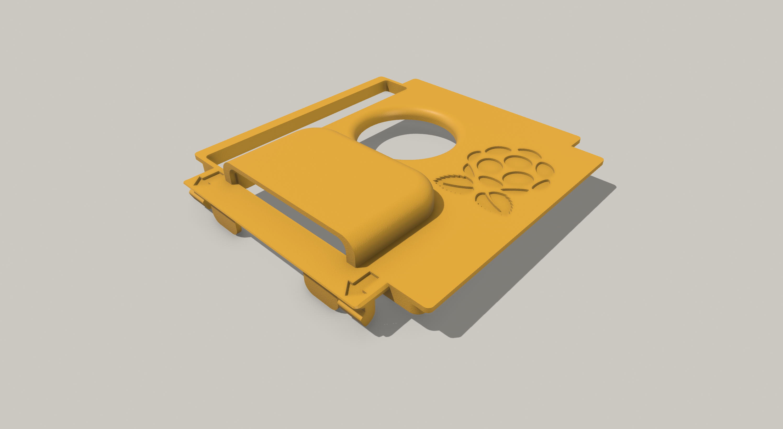 Raspberry Pi 5B - Active Cooler case mod for original case