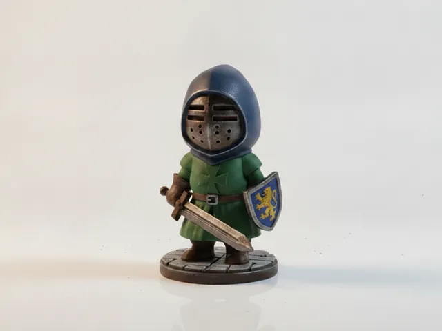 Knight Templar Figurine 3D Printable