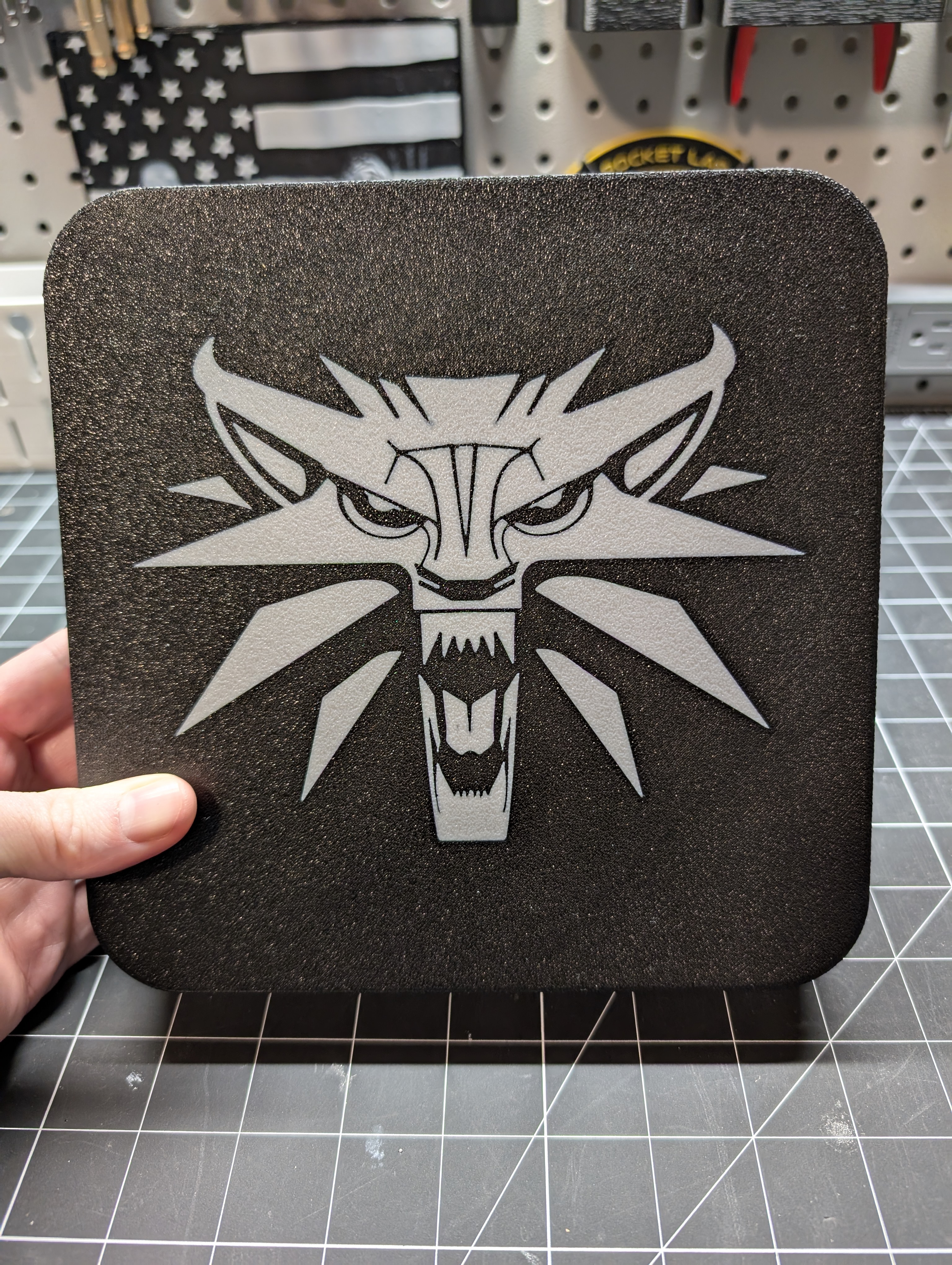 Witcher Wolf - Lid for NokBox TTRPG Dice Box