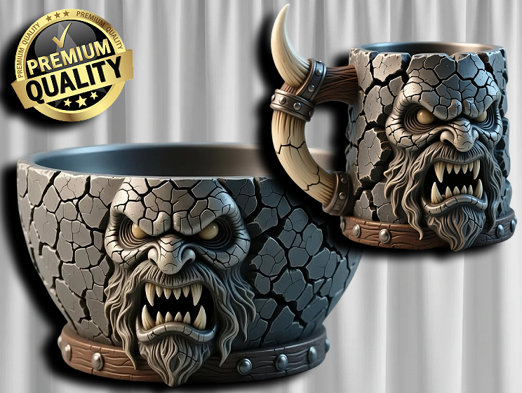 Bad Face Mug and Bowl