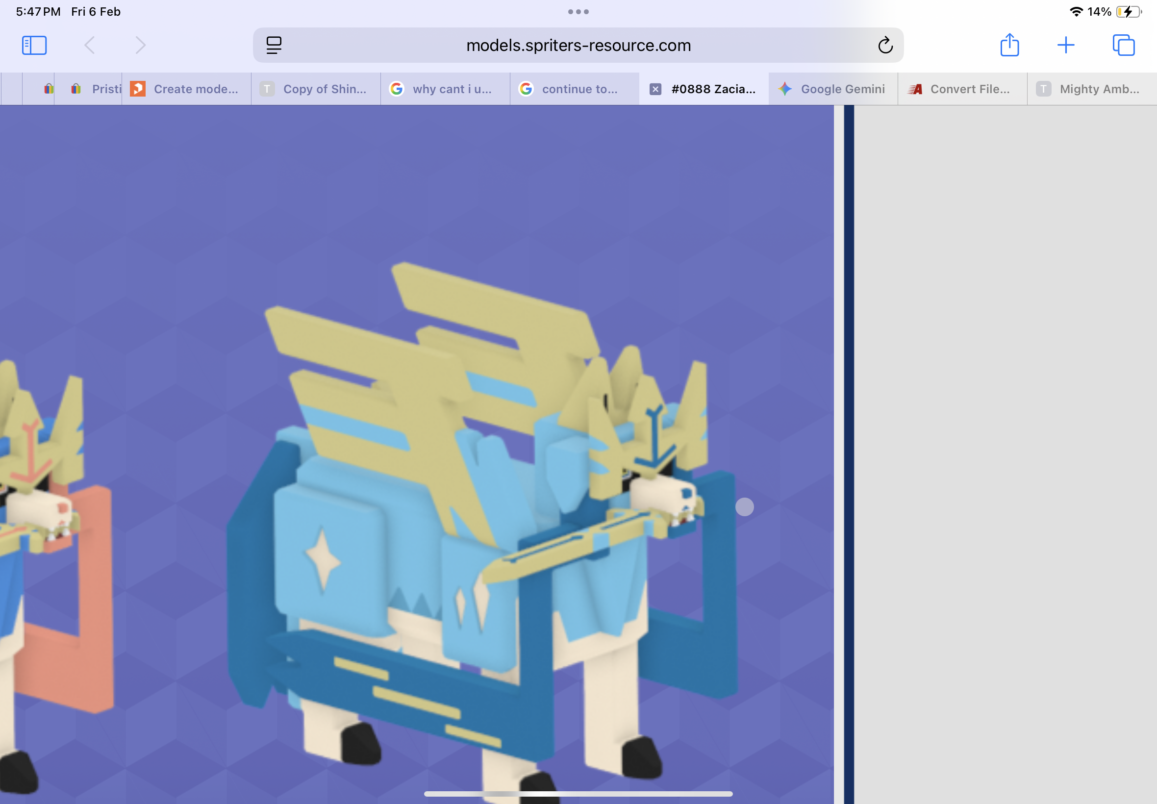 Pokemon Quest shiny crowned zacian(Really hard to find)