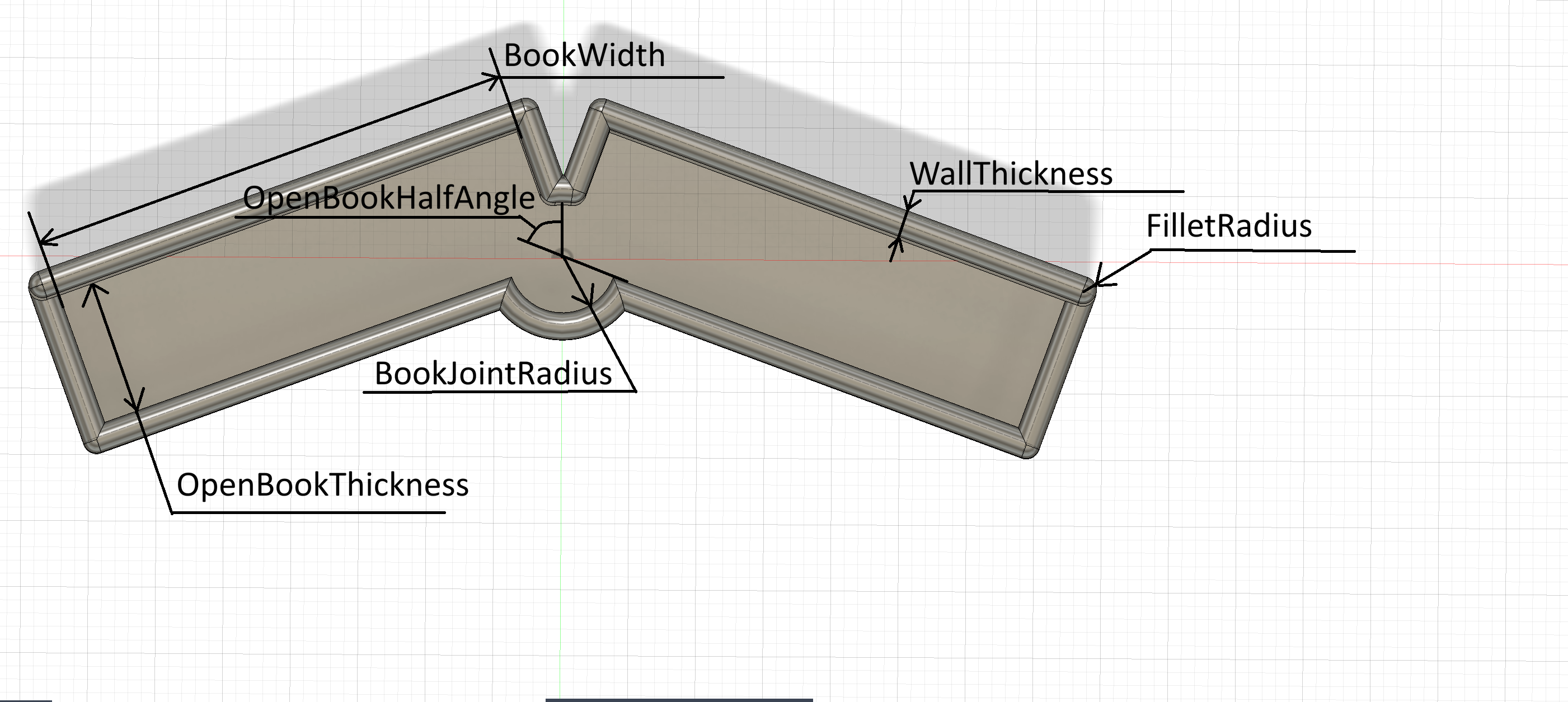 Miniatura 5 do modelo 3D Open Book Stand - Parametric
