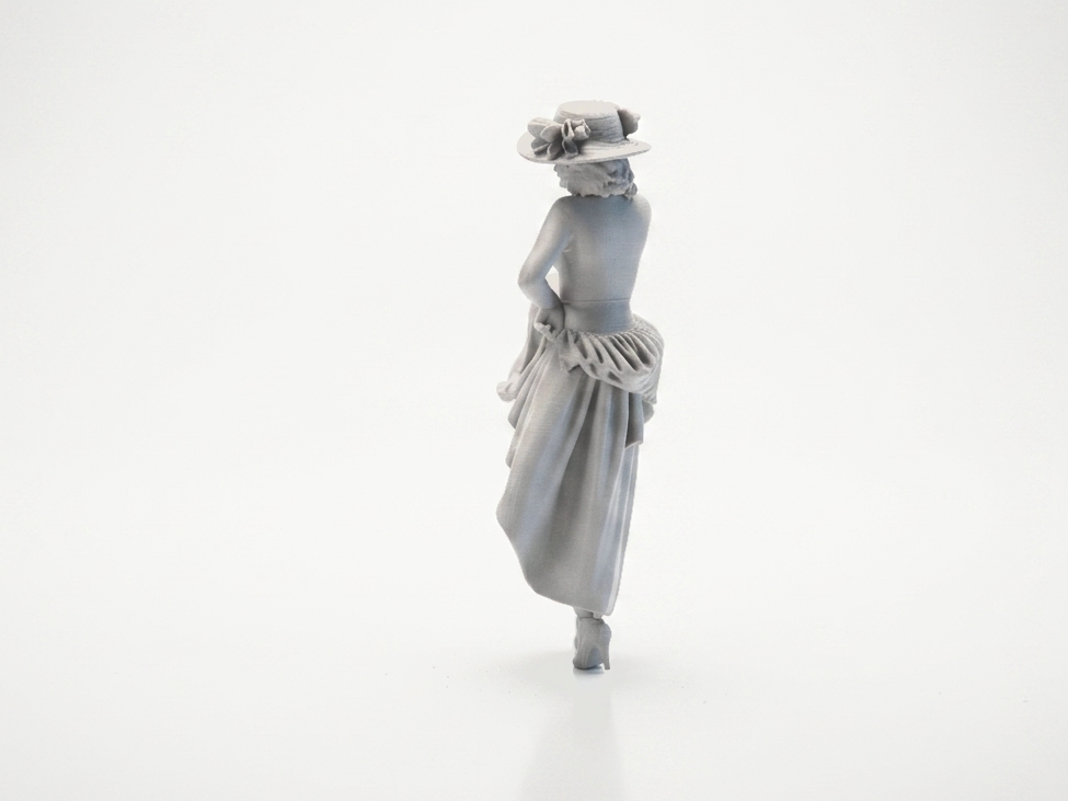 Dancing Lady Figurine Victorian Style 3D Printable