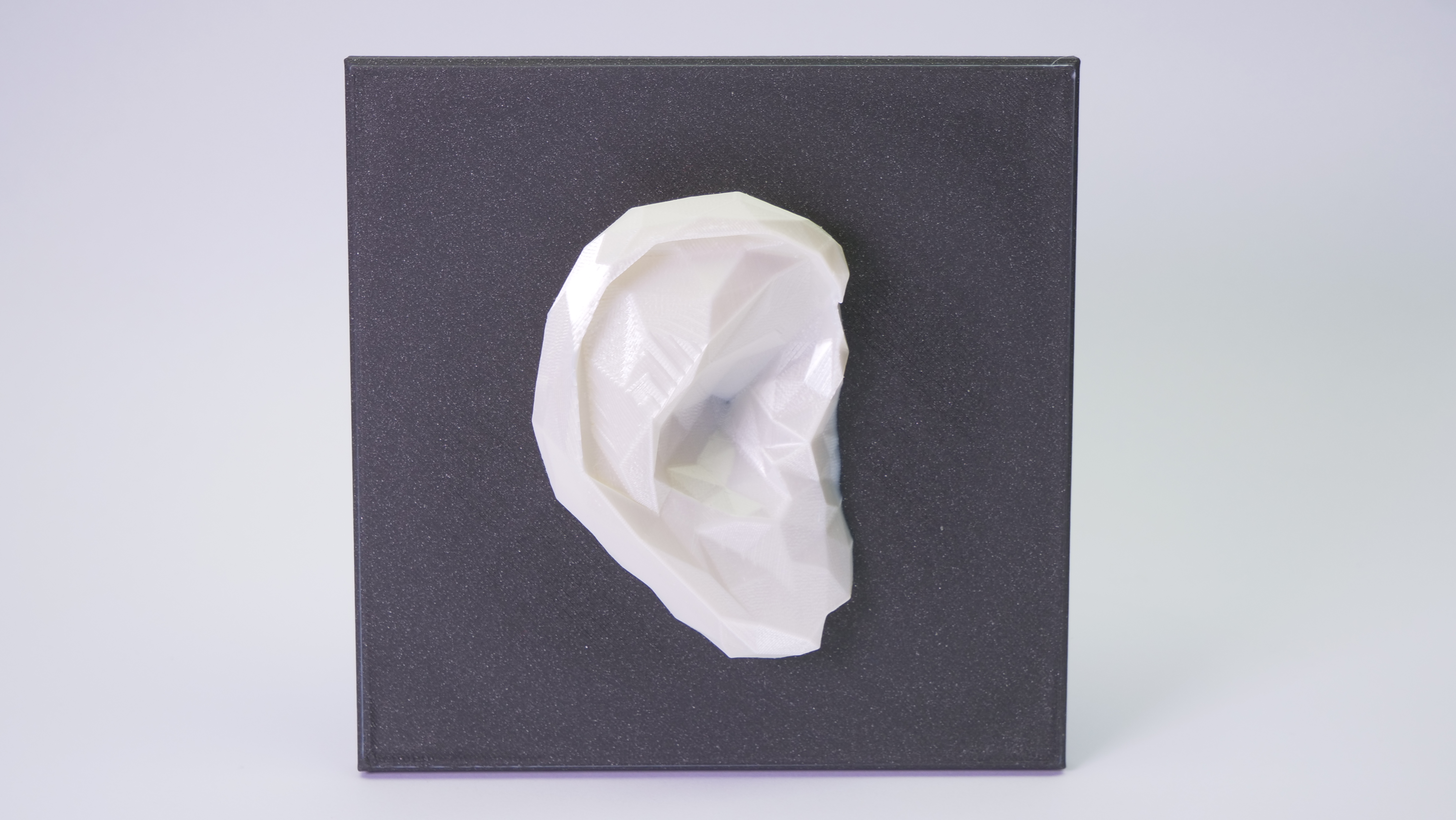 Ear low poly sculpture