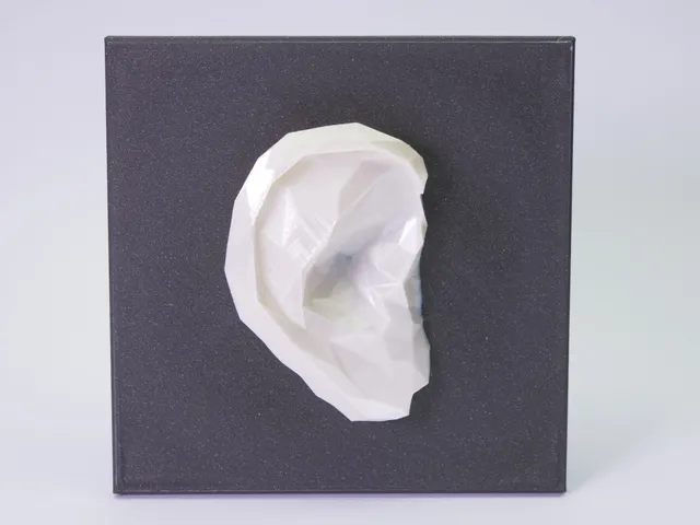 Ear low poly sculpture