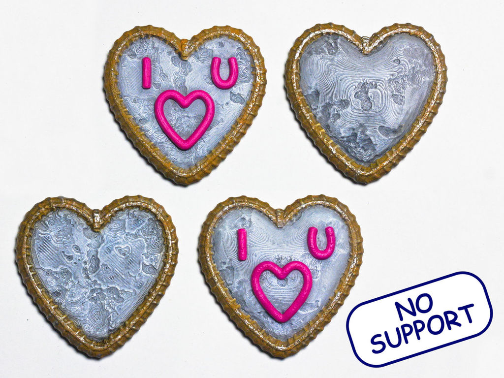Reinforced Concrete Rebar Heart "I LOVE U"