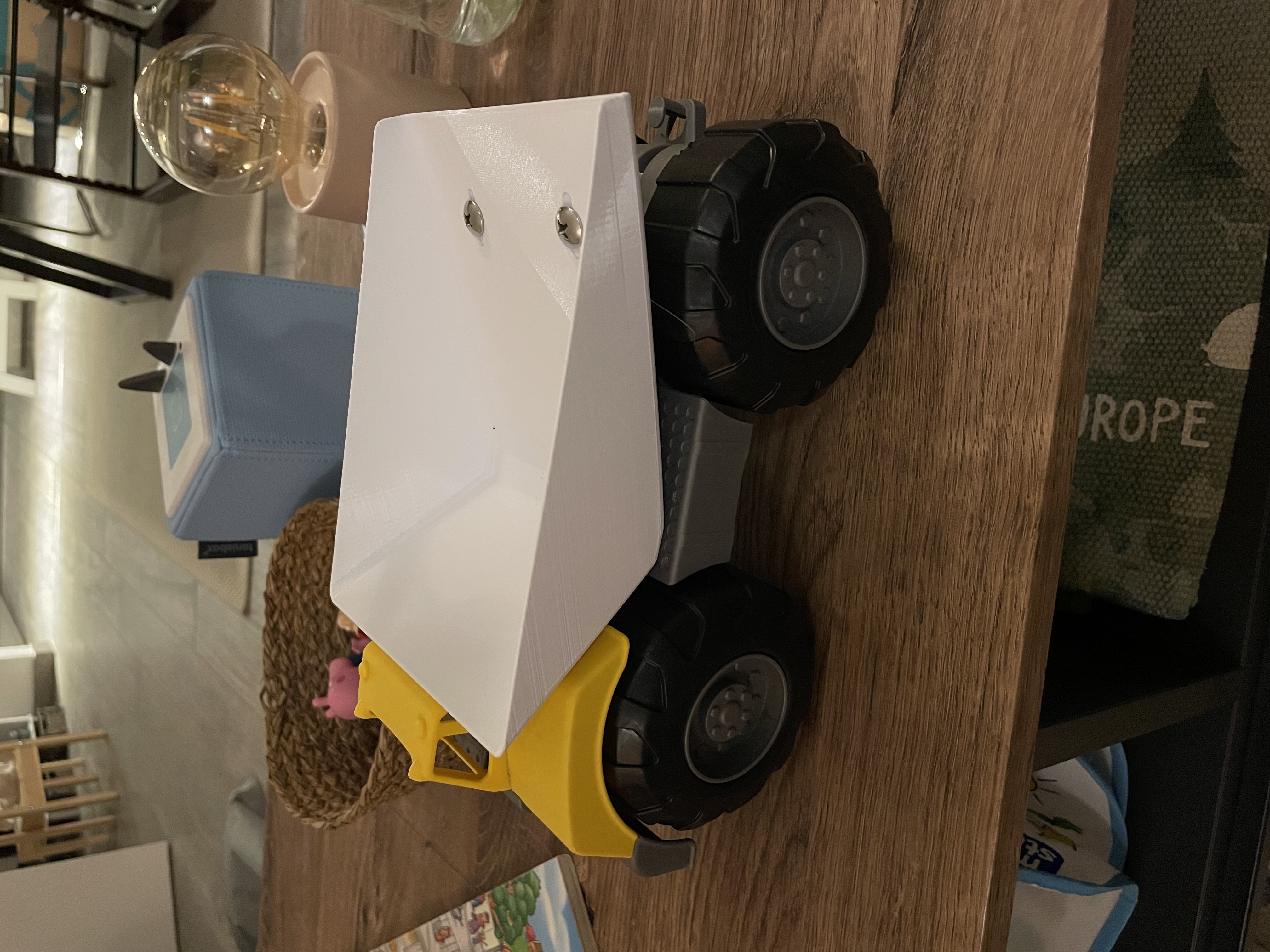 Toy Dump Truck Bed and Hinge