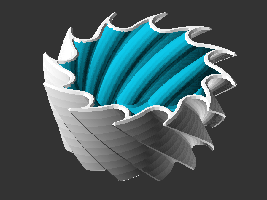 Involute bin