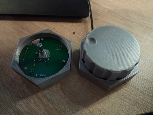 Case and PCB for 3D printed MEDIA CONTROL volume knob