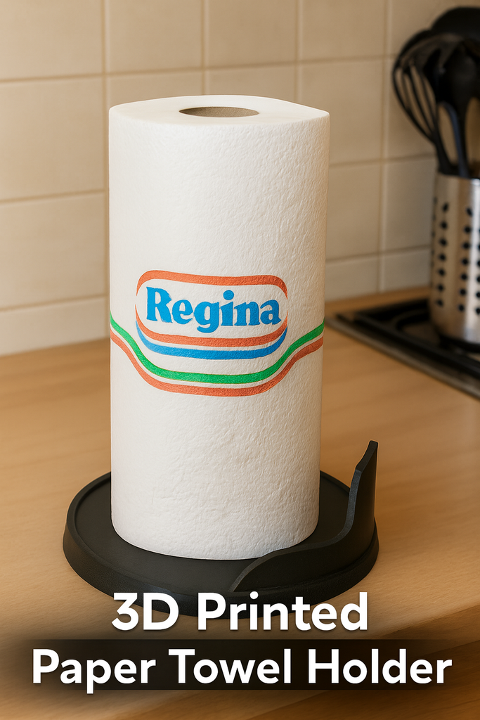 3D Printed Kitchen Paper Towel Holder