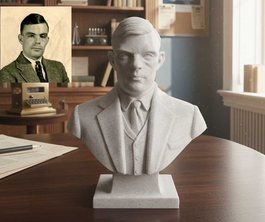 Alan Mathison Turing - Bust