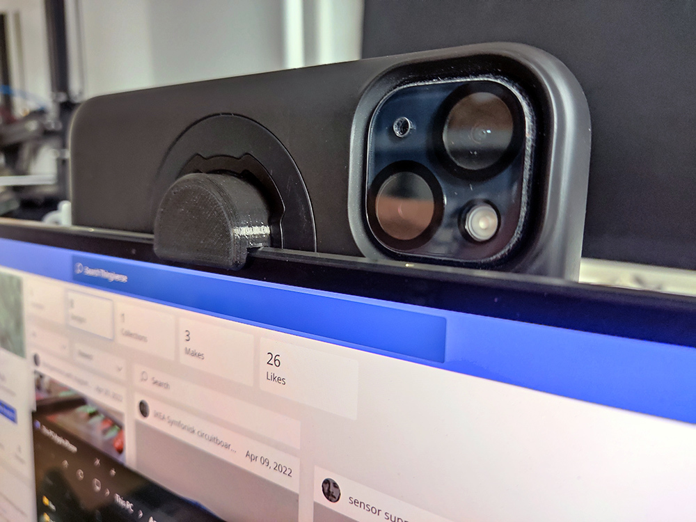 quadlock laptop webcam mount