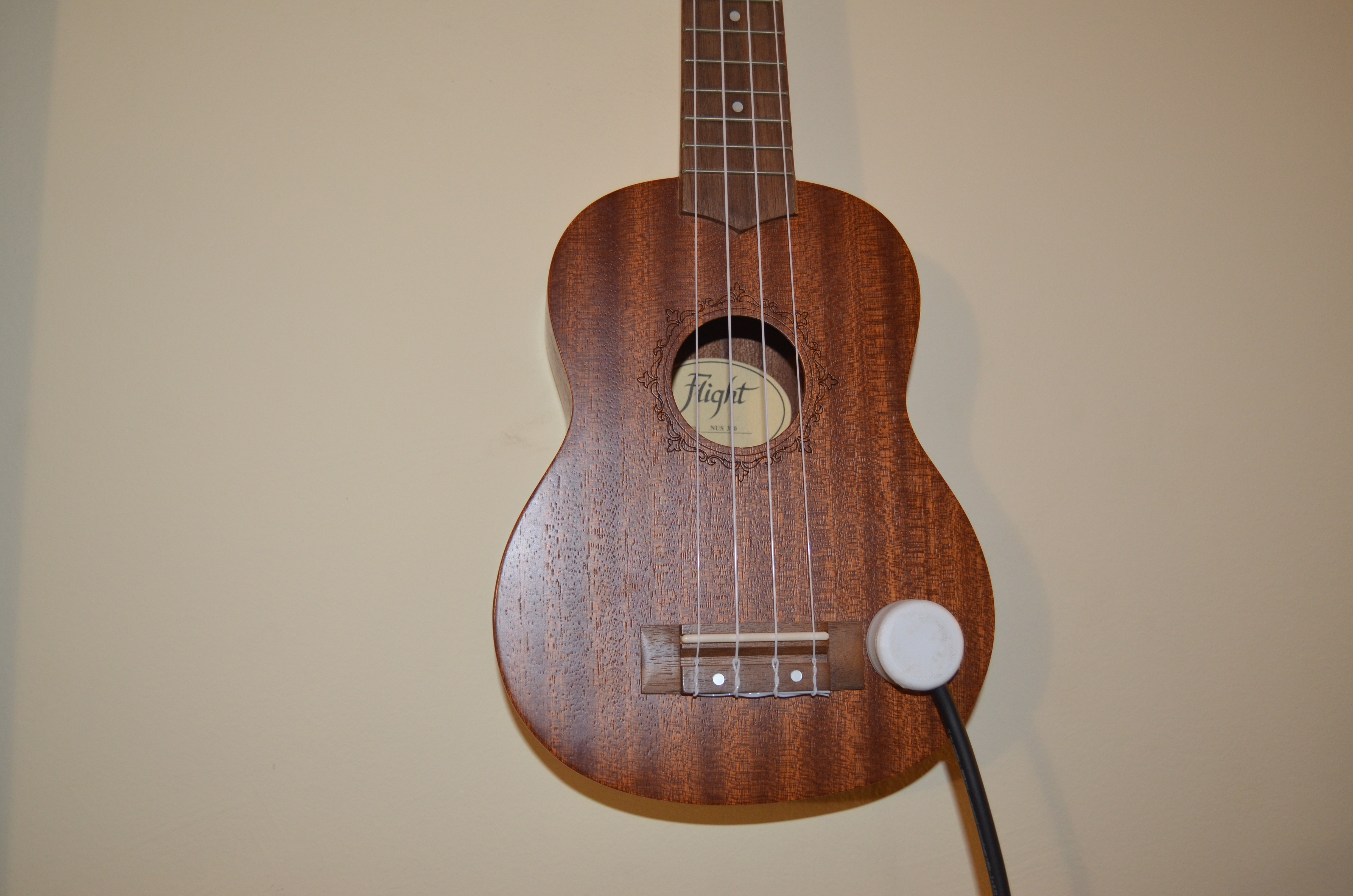 Acoustic guitar or ukelele pickup/contact microphone case