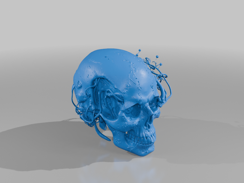 Cyberpunk Skull STL