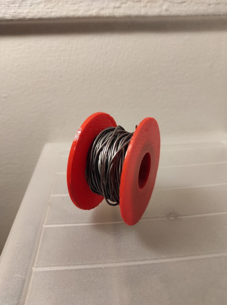 Miniatura 2 do modelo 3D Solder wire spool