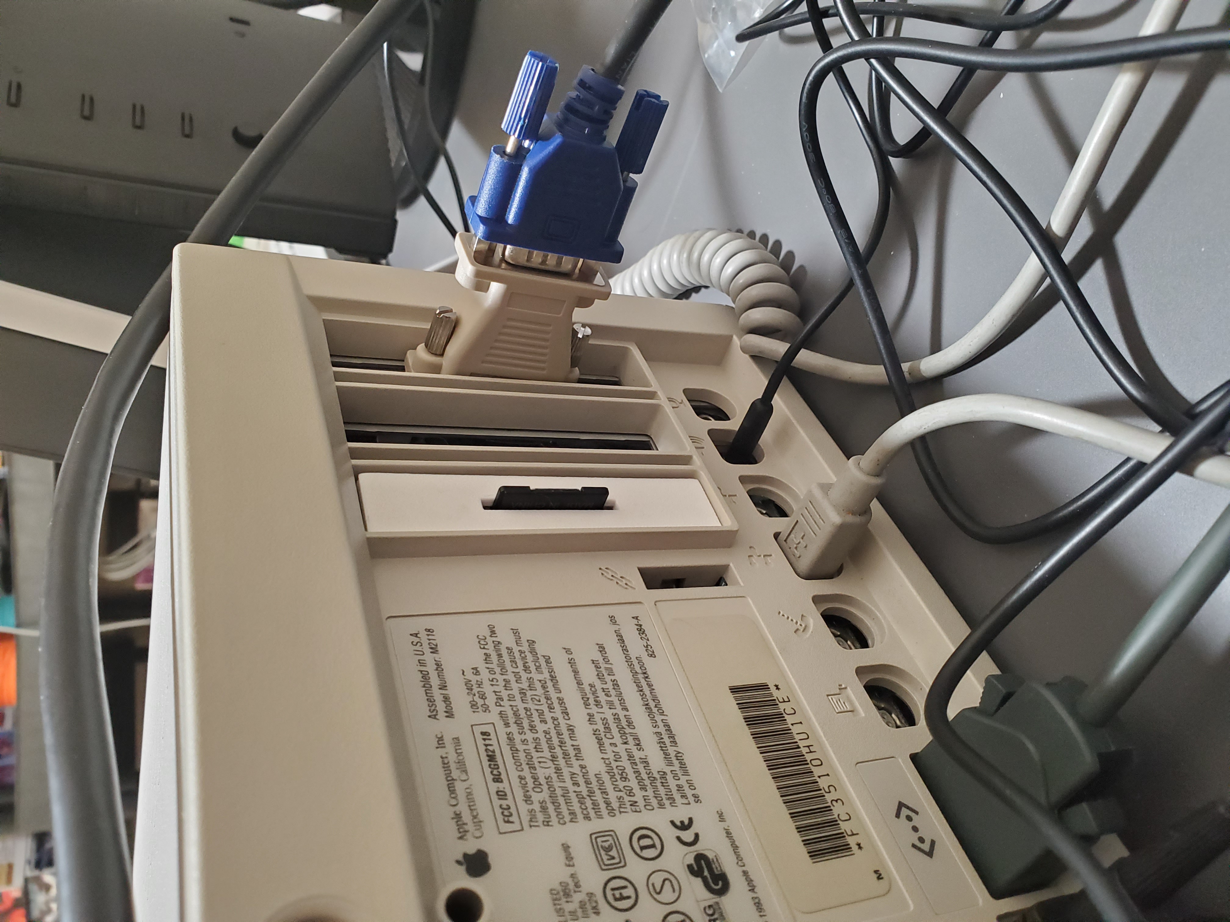 Expansion slot SD Card mount for Mac Quadra 650 and similar