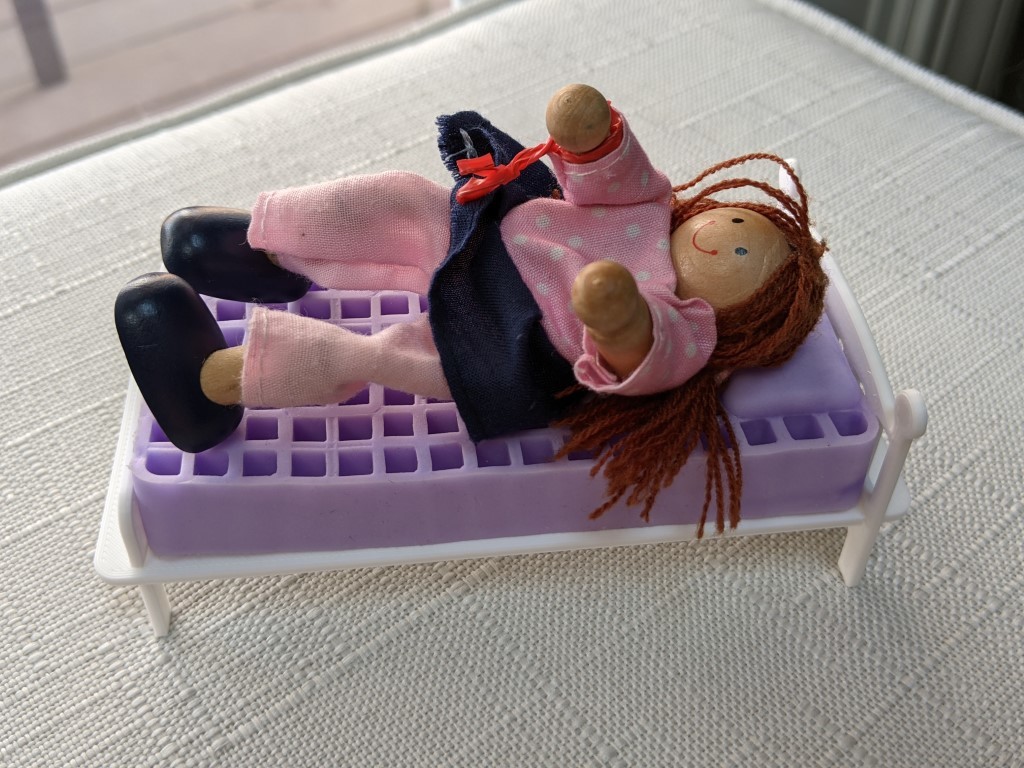 Purple Mattress Doll Bed Frame by MallocArray Download free STL model
