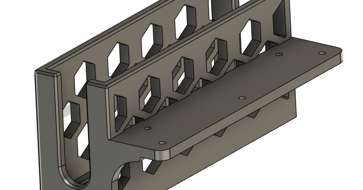 MSFT Surface Pro power brick mount by MikeVB Download free STL model