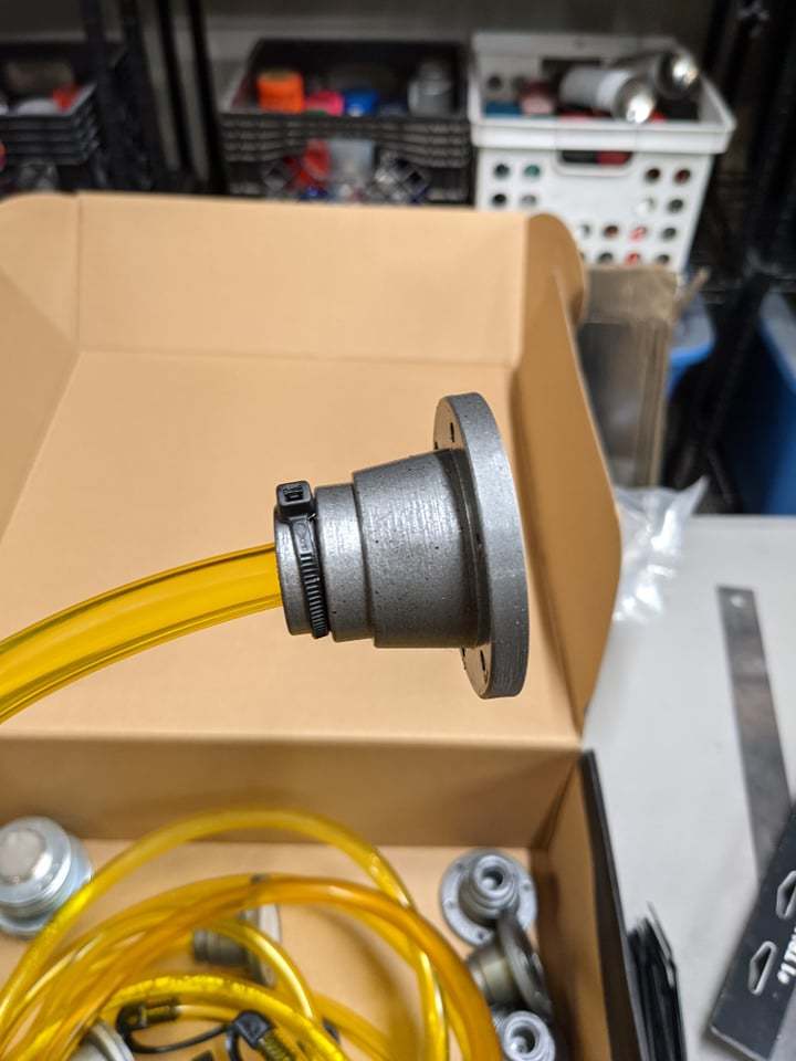 Ghostbusters Leg Hose Connector for use with Harbor Freight Magnet