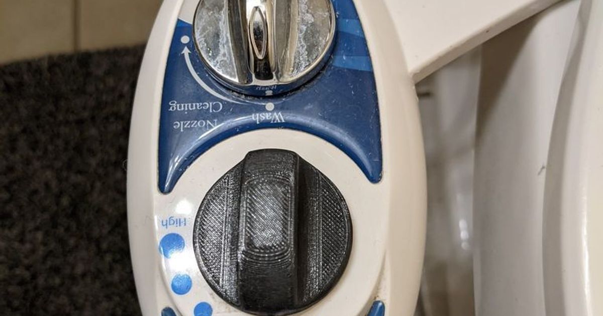 LuxeBidet Bidet Knob by eDorfProductions Download free STL model