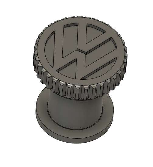 VW Beetle Ashtray Pull Handle - 70's Knob Style