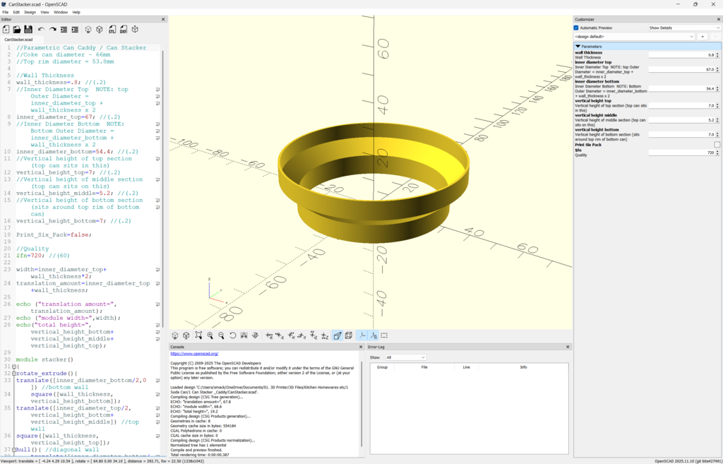 Customisable Parametric Soda Can Stacker — thumbnail 9