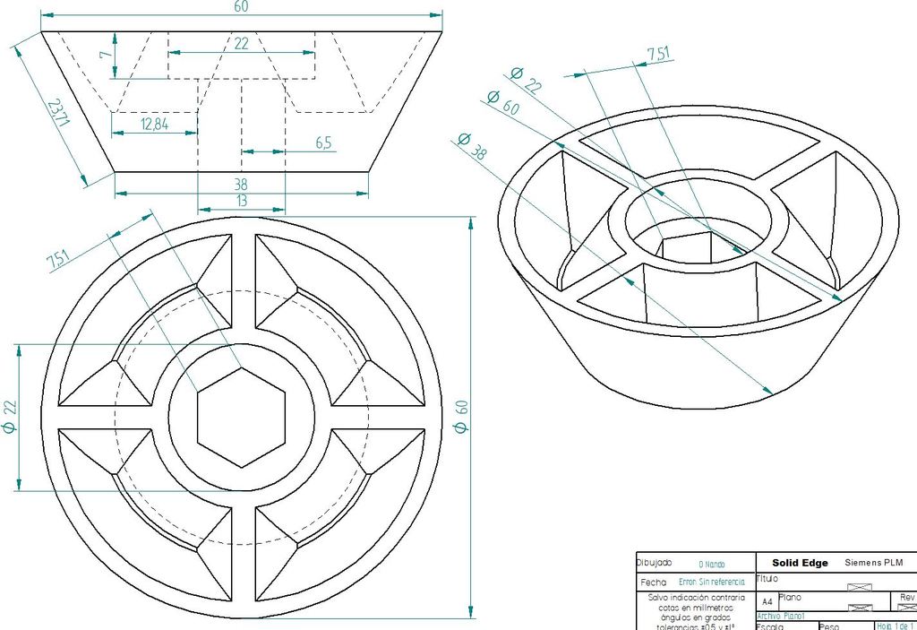 Conos para soportes bobinas filamento by Nandito | Download free STL ...