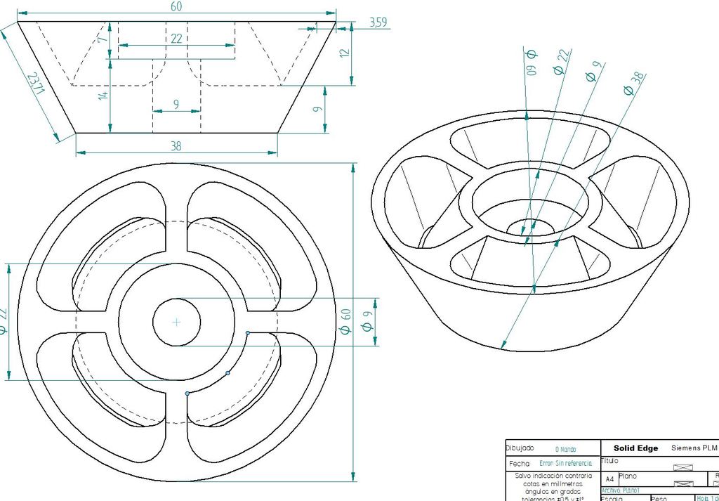 Conos para soportes bobinas filamento by Nandito | Download free STL ...