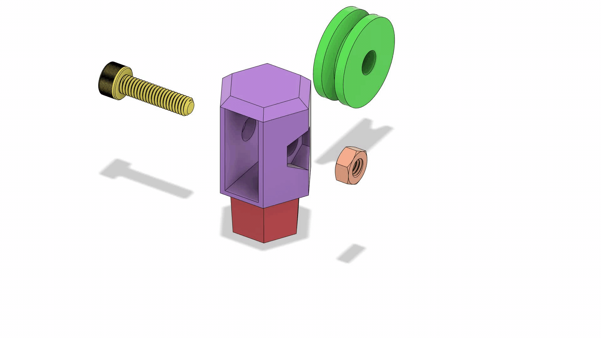 Prusa Z-Axis Filament Swivel Pulley