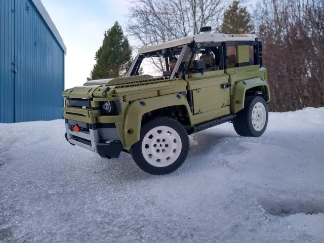 Steel wheels for Lego Land Rover