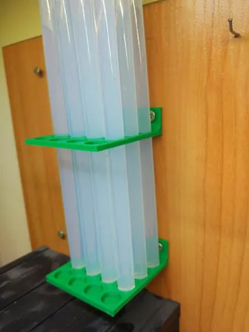 Hot glue wall holder