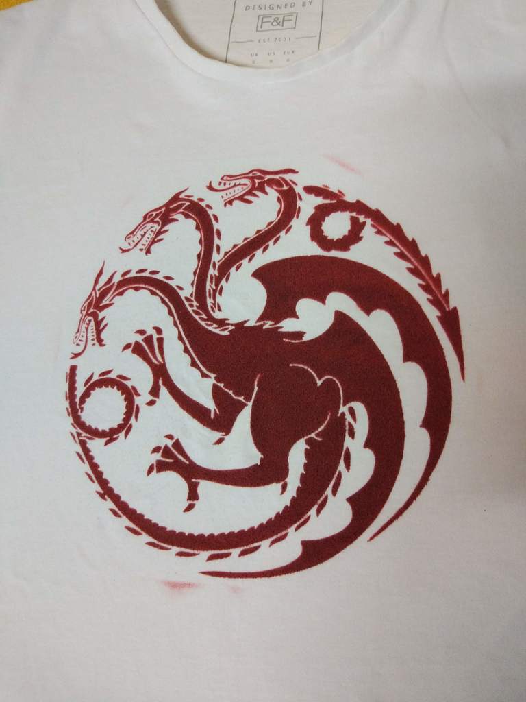 House Targaryen Sigil - Game of Thrones - stencil