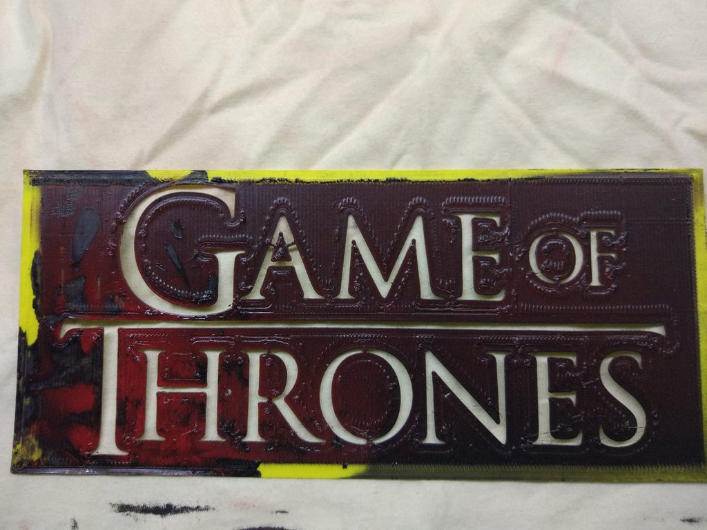 Game of Thrones logo stencil 