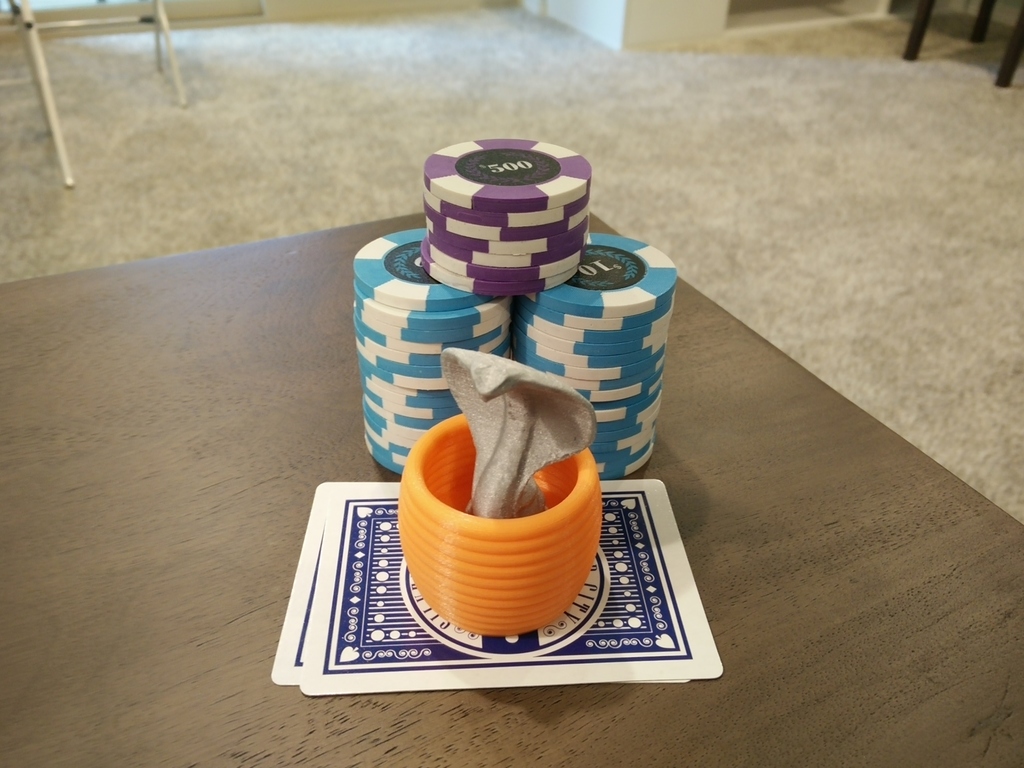 Charmed Snake Poker Card Capper