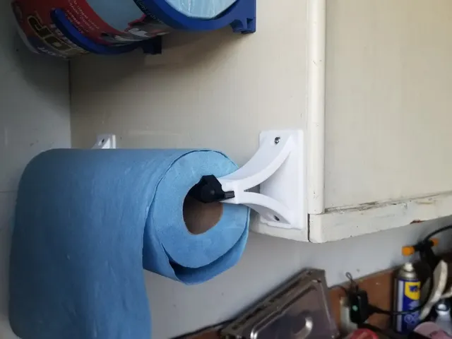 Quick Reload Holder for Toilet Paper/Paper Towel (Remixed - Screw Attachment)