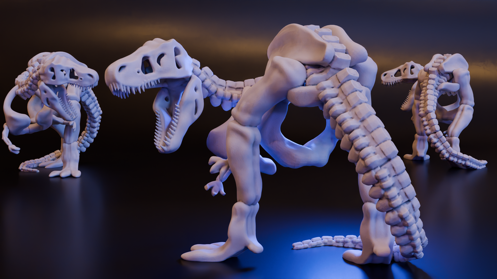 T-Rex / Dinosaur Skeleton V2 (DND / TTRPG)