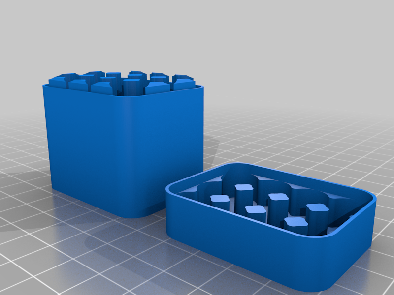 Miniatura 4 do modelo 3D  Customizable Battery Case: Common Sizes