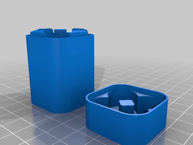 Miniatura 6 do modelo 3D  Customizable Battery Case: Common Sizes