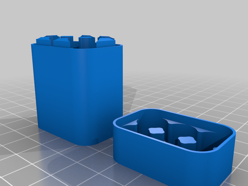 Miniatura 7 do modelo 3D  Customizable Battery Case: Common Sizes