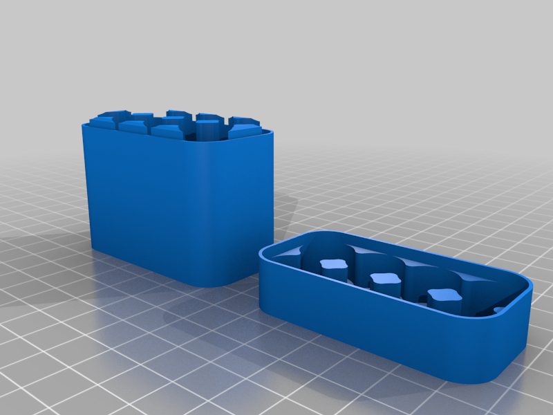 Miniatura 8 do modelo 3D  Customizable Battery Case: Common Sizes