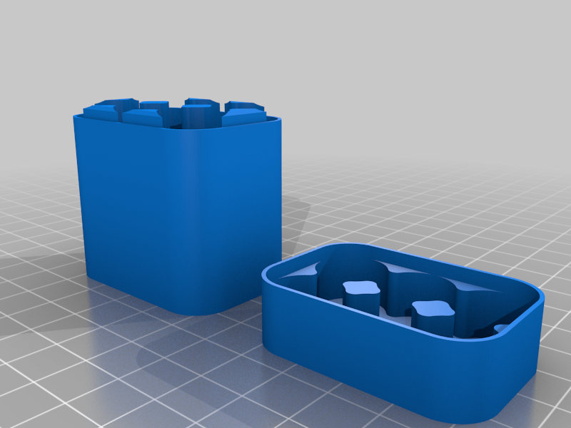 Miniatura 10 do modelo 3D  Customizable Battery Case: Common Sizes