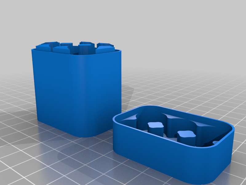 Miniatura 14 do modelo 3D  Customizable Battery Case: Common Sizes