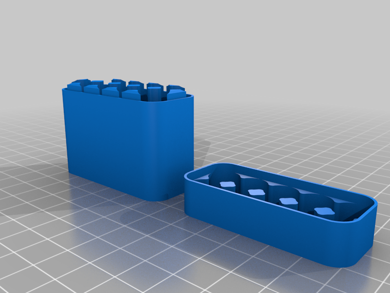 Miniatura 33 do modelo 3D  Customizable Battery Case: Common Sizes