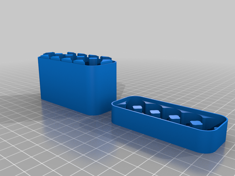 Miniatura 34 do modelo 3D  Customizable Battery Case: Common Sizes
