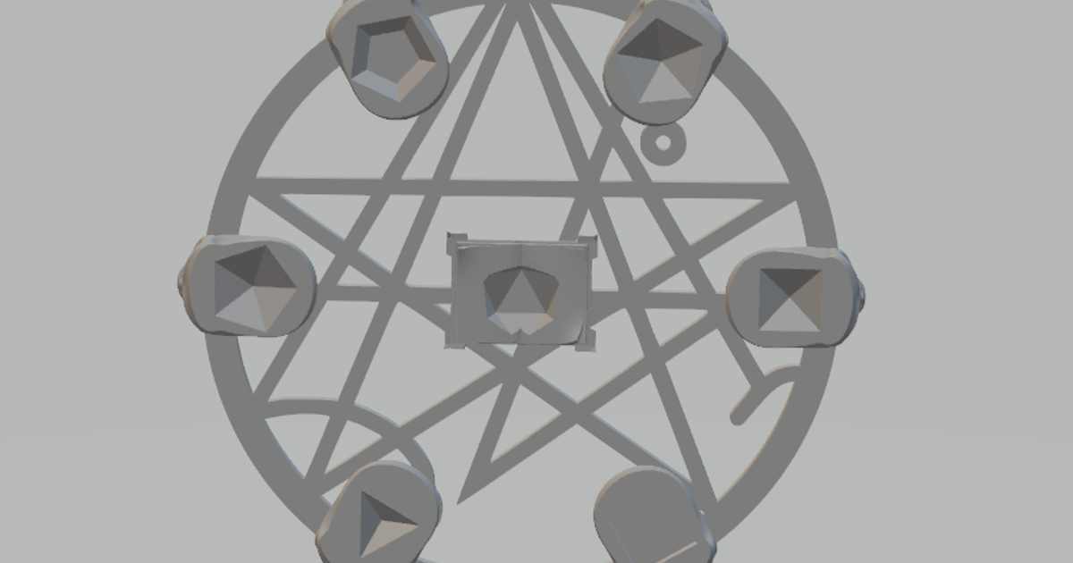 Necromancy Dice display by Fated Filaments Download free STL model
