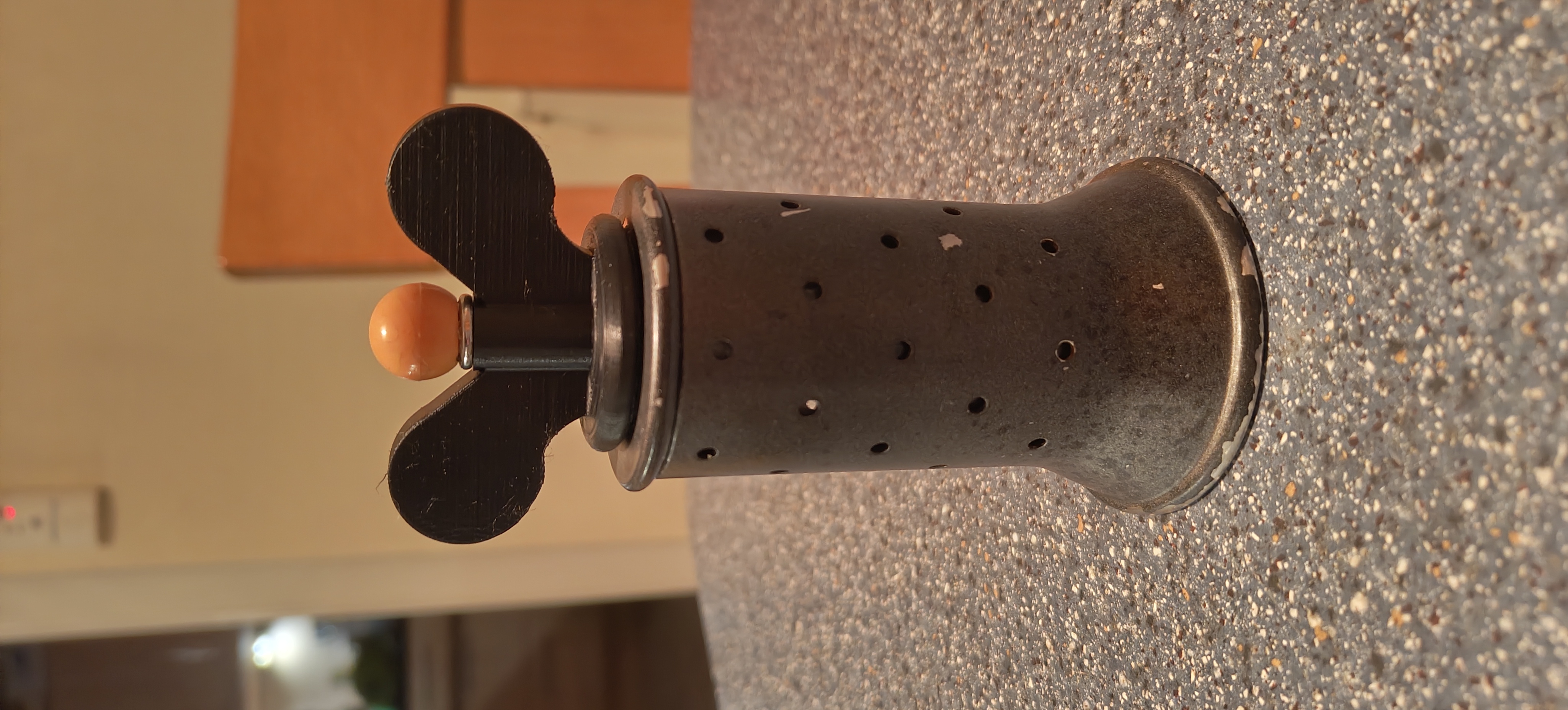 Replacement top-wing part for Alessi pepper mill design by Michael Graves